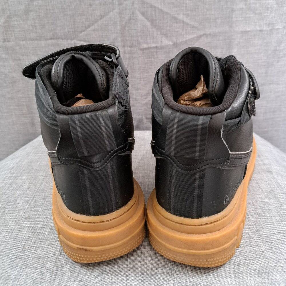 %Size 7 Nike Air Force 1 Gore-Tex Boots Black Anthracite Gum Bottom Men / A 28 View 4
